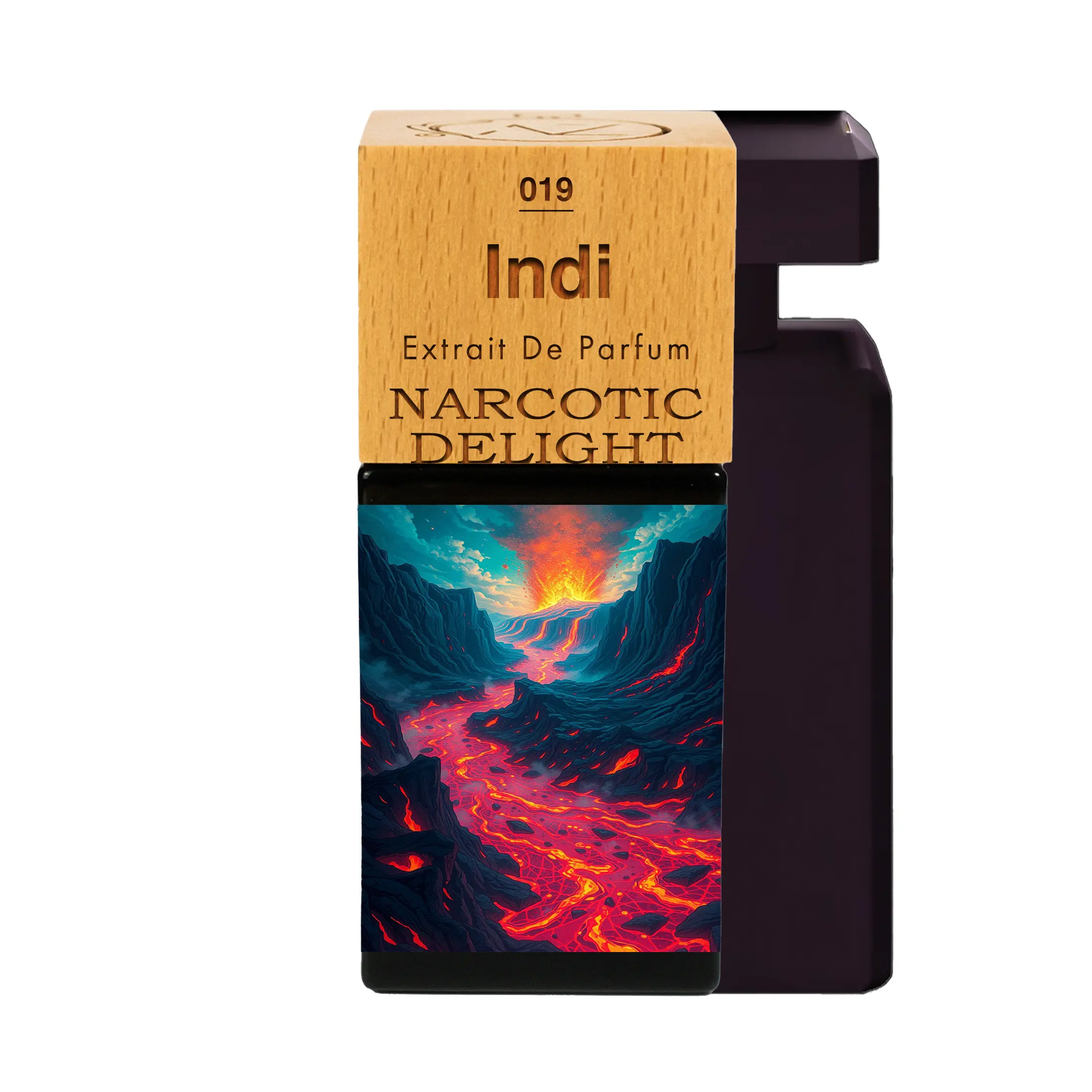 Indi N°19 | Cherry, Pink Pepper, Black Pepper; Cognac, Hedione; Smoky notes, Vanilla. Home fragrance