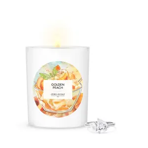 Golden Peach 10oz Mystery Jewelry Candle Golden Peach 10oz Mystery Jewelry Candle