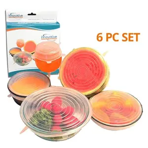 Silicone Stretch Lids Set Of 6