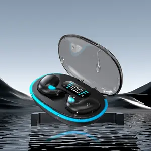 In-ear design wireless headphones, black, waterproof earbuds with digital display, noise cancelling headphones for sports, gaming, running, skateboarding, skiing, Christmas gift.