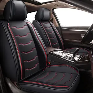 Car Seat Covers for Car Full Set Fit for Toyota Highlander 2008-2025 Faux Leather Seat Covers Breathable Waterproof Seat Protectors Automotive Seat Cushion with Airbag Compatible