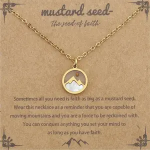 Easter Basket Stuffer | Mustard Seed Faith Necklace | Meaningful Christian Gift