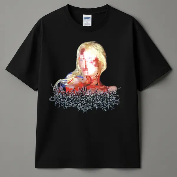 Pixel Lady T-shirt - Destroy Lonely Shirt - Underground Rap Music Lover Apparel - Trending Vintage Graphic Dark Trap Tee Unisex S-3XL - Menswear & Womenswear Tops - Casual Cotton Crewneck Short Sleeve Fitted Printed Streetwear