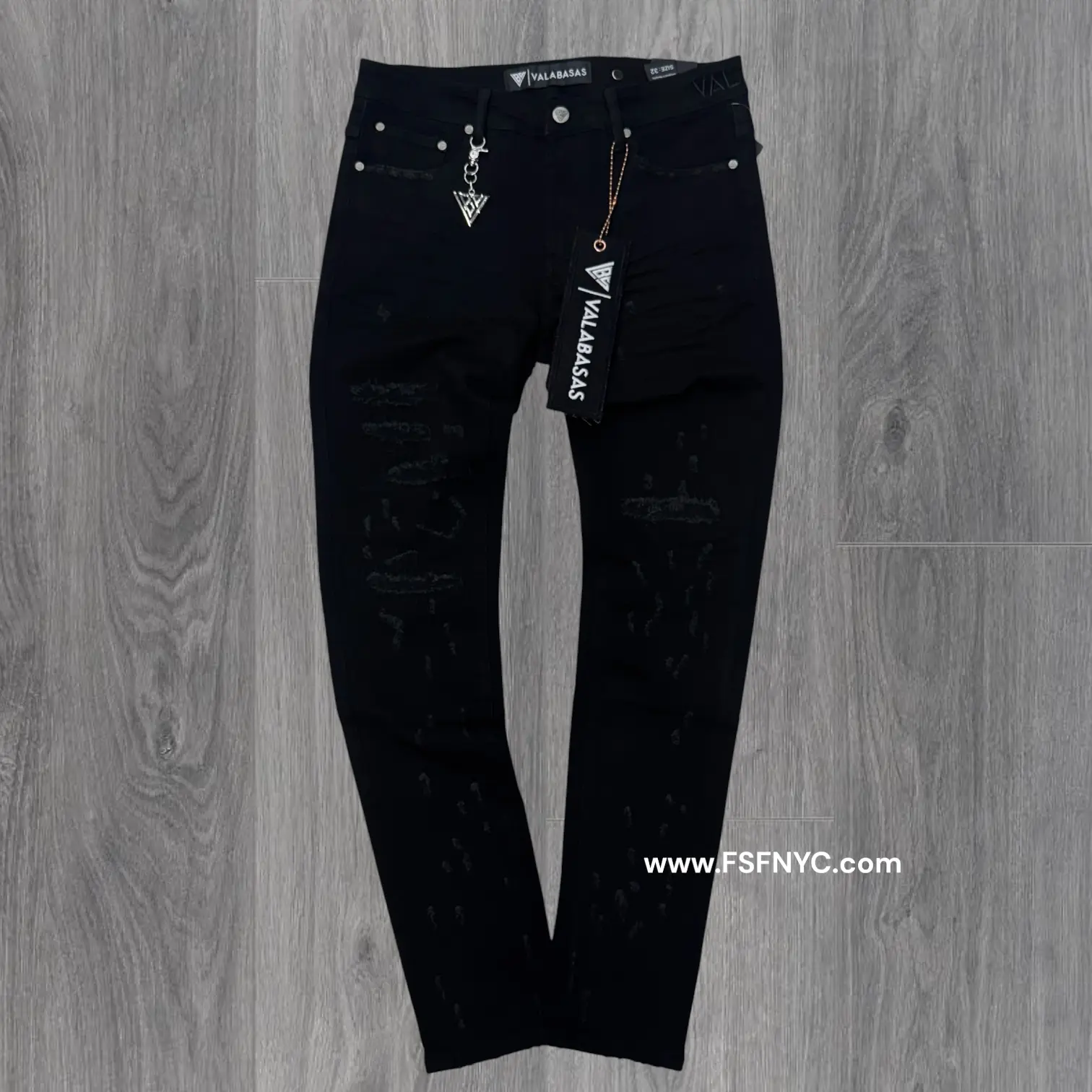 Valabasas - ilyas Slim Jeans - Jet Black - 1055