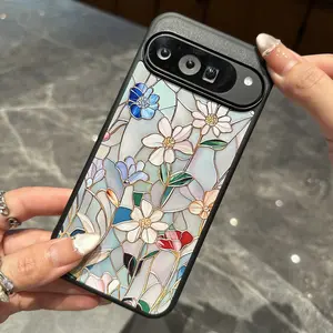 Vintage Floral Flowers Phone Case for For Google pixel 9 pro/Google pixel 8/Google pixe7/Google pixel 6, Anti-Fall Slim Protective Phone Protective Phone Case-RZGG05