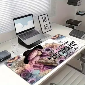 1pc Extra Large Rubber Gaming Mouse Pad, Mm Design Style, Fun Desktop Element, Office and Game Setup, Ideal Christmas and Halloween Gift