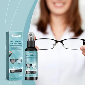 Jue-Fish Lens Scratch Remover, Repair Scratched Glass, Renew Eyeglass Lenses, Foggy Care Agent, Eye Protection & Maintenance