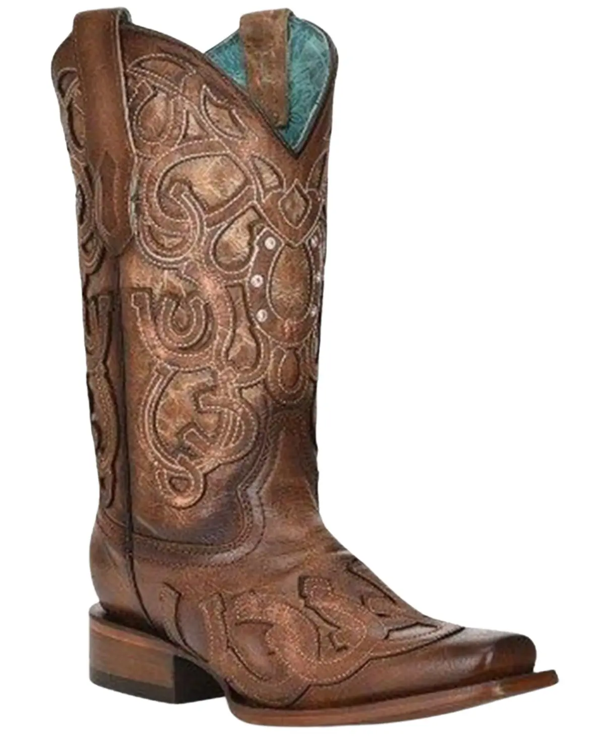 Corral Women's Women'S Horseshoe Western Boot Square Toe - Z5136