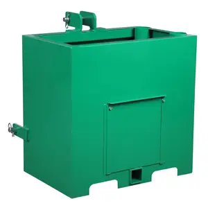 Garvee Heavy Duty Tractor Ballast Box – 800 lb Capacity, 5 cu. ft. Steel Counterweight, Fits Category 1 3-Point Hitch with 2" Receiver – Rear Attachment for Loader Work, Improve Stability & Traction – Durable, Easy Mount – Perfect for Farming, Landscaping