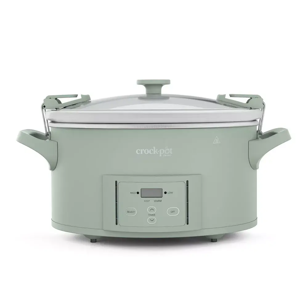 Crock-Pot 7qt Programmable Countdown Cook and Carry Slow Cooker Desert Sage Crock-Pot 7qt Programmable Countdown Cook and Carry Slow Cooker Desert Sage