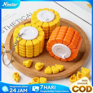 【Creative Corn Jigsaw Puzzle】Creative corn building blocks, three-dimensional building toy, corn jigsaw puzzle toy, made of safe materials, suitable for children's use. Two difficulty levels available. Can be freely DIY assembled.