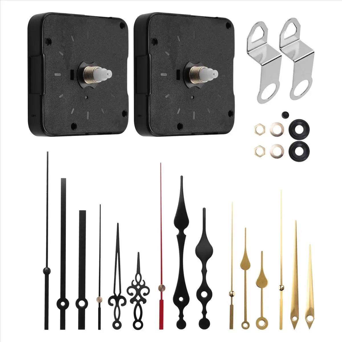 Clock Mechanism Kit Battery Powered,Quartz Clock Movement Replacement,Wall Clock Parts Motor Replacement DIY Repair Part
