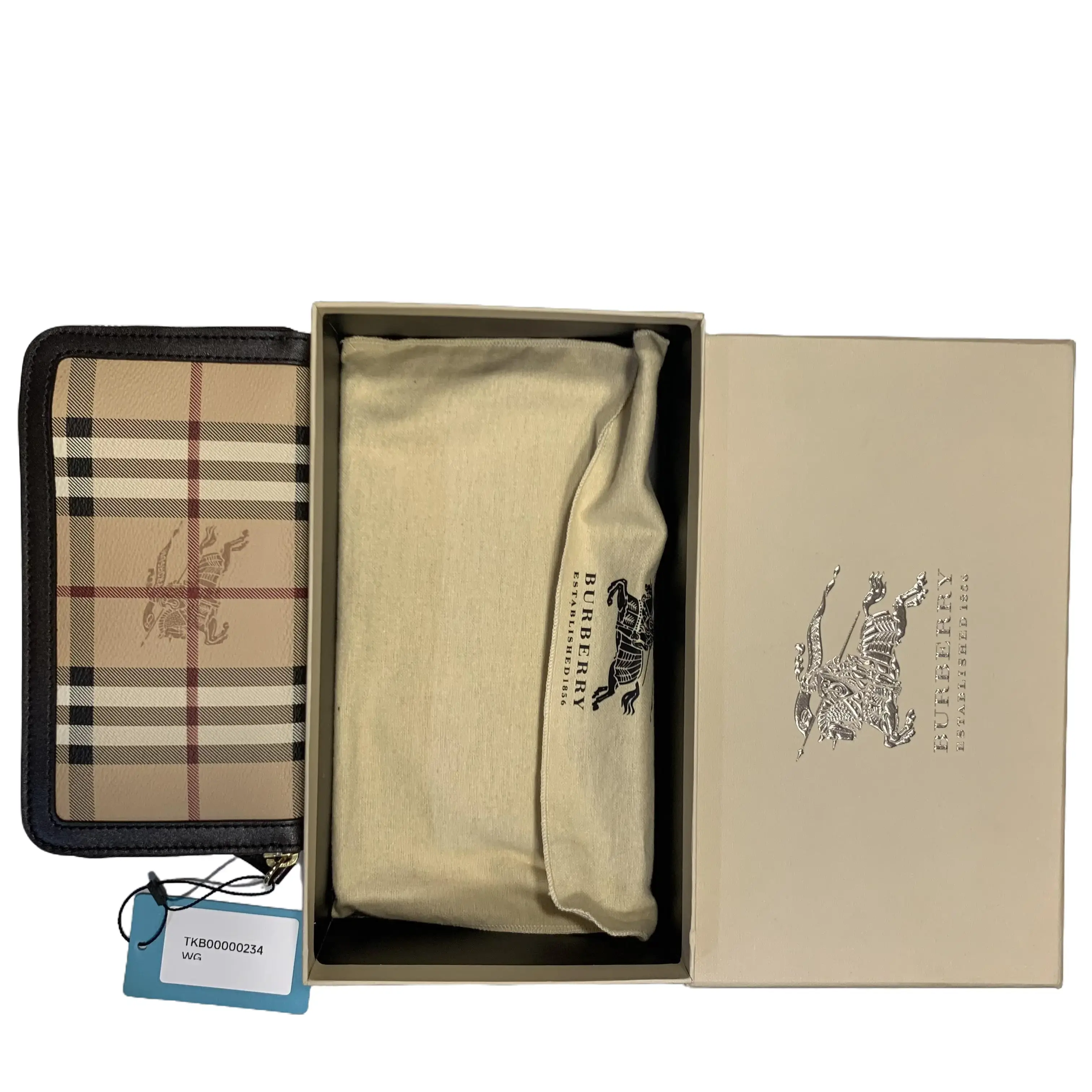 Pre-owned BURBERRY Vintage Check Long Wallet TKB00000234