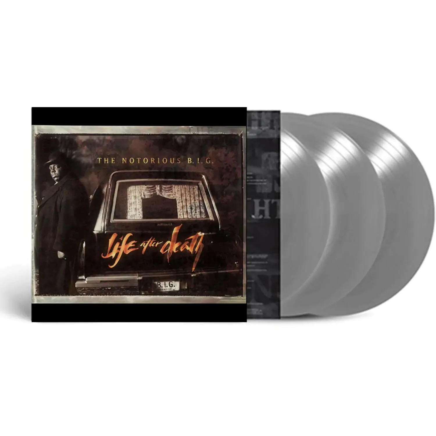 The Notorious B.I.G. - Life After Death Music Vinyl Record LP, Silver Colored, Portugal Import, Records Vinyl Albums