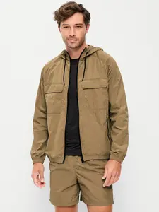 Old Navy Men's Loose Full Zip Utility Jacket