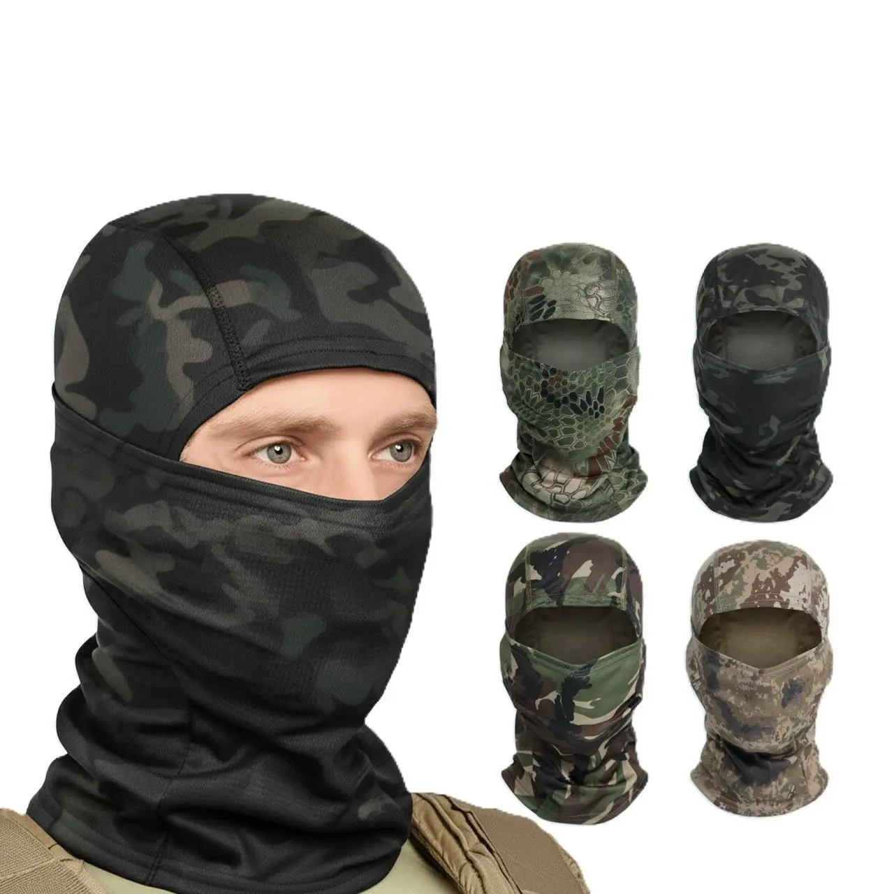 Sports & Outdoor Balaclava, Anti-Dust Face Cover Mask - Sun-Protective Cycling Headwear for Summer Camouflage Use, Anti Dust Mask, Face Cover Balaclava