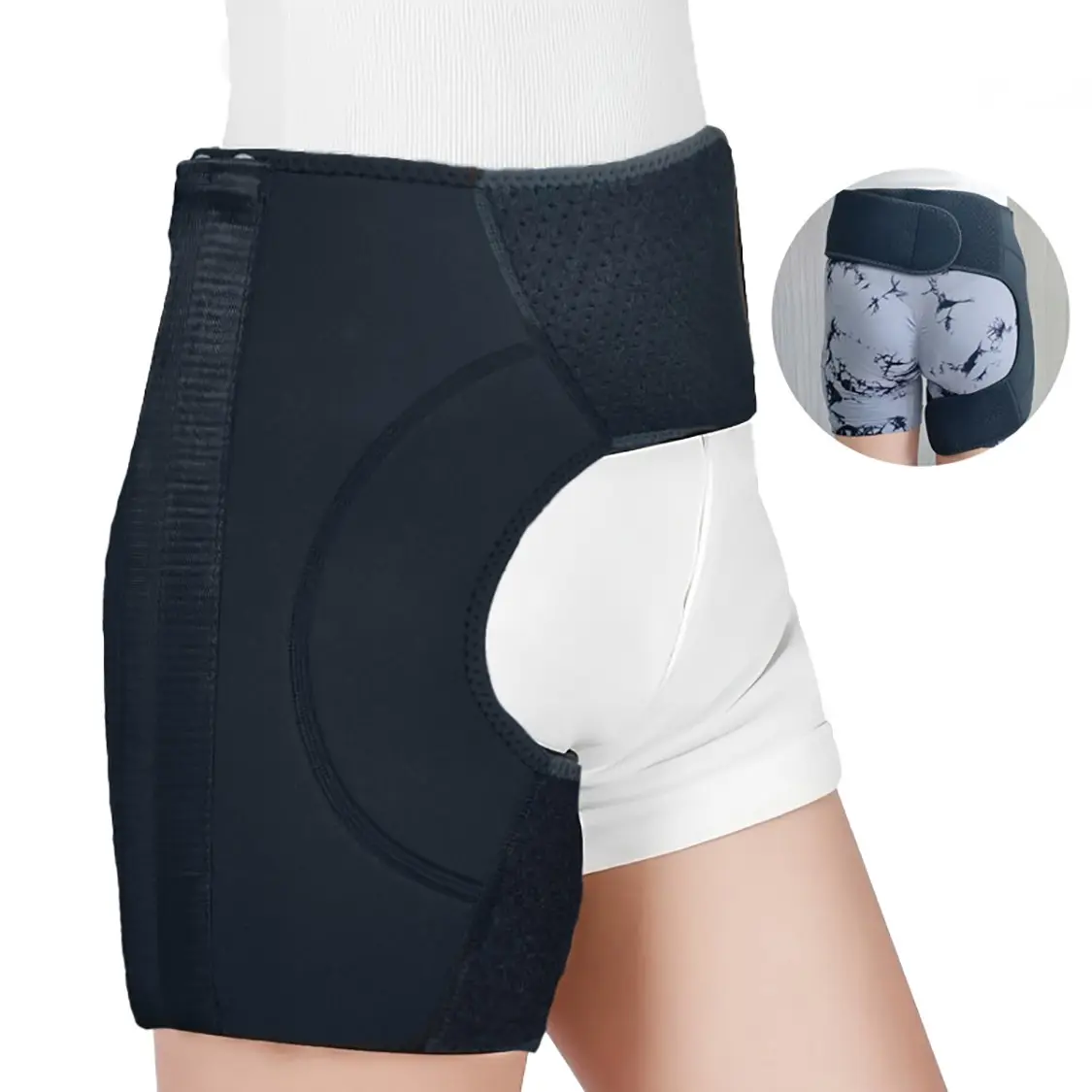 Hip Brace Thigh Compression Sleeve & Groin Compression Wrap Fitness Leg Hip Effectively Muscle Tension Suitable For Men Women Gym Weightlifting Running Other Sports Sports Compression Sleeves