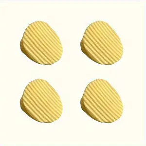 4pcs Creative Potato Chip Clips, Plastic Jewelry Clips, Storage Closure Clips for Snacks, Bills, and Documents - Multifunctional Kitchen Organizers and Storage Accessories