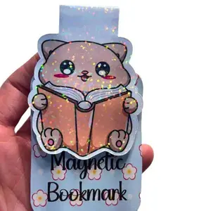 High-Quality Magnetic BookMark, Cardstock Laminated, 2.5 x 2.5 Inches