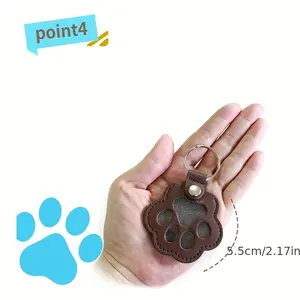 Premium Paw Print Keychain - Adorable Paw-Shaped Pet Keepsake, Suitable for Dogs, Cats and Hamsters - Perfect Carry Accessory and Thoughtful Gift