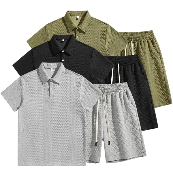 Men's Structured Outfit with Delicate Textured Fabric for Comfortable and Classy Look Menswear Clothes, This men's suit is exquisitely tailored. It creates a neat and sharp look, with smooth and structured lines that effortlessly enhance