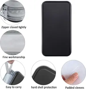 DVD Case Holder 96 Capacity Hard Plastic CD DVD Disc Cases Storage Binder Wallet for Car Home Office Travel (Black)