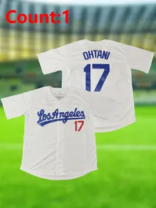 Men's Letter & Figure Patched Button Front Baseball Jersey, Casual Loose Short Sleeve V Neck Baseball Top for Fall & Winter, Men's Sportswear for Training & Competition, Jersey Tee