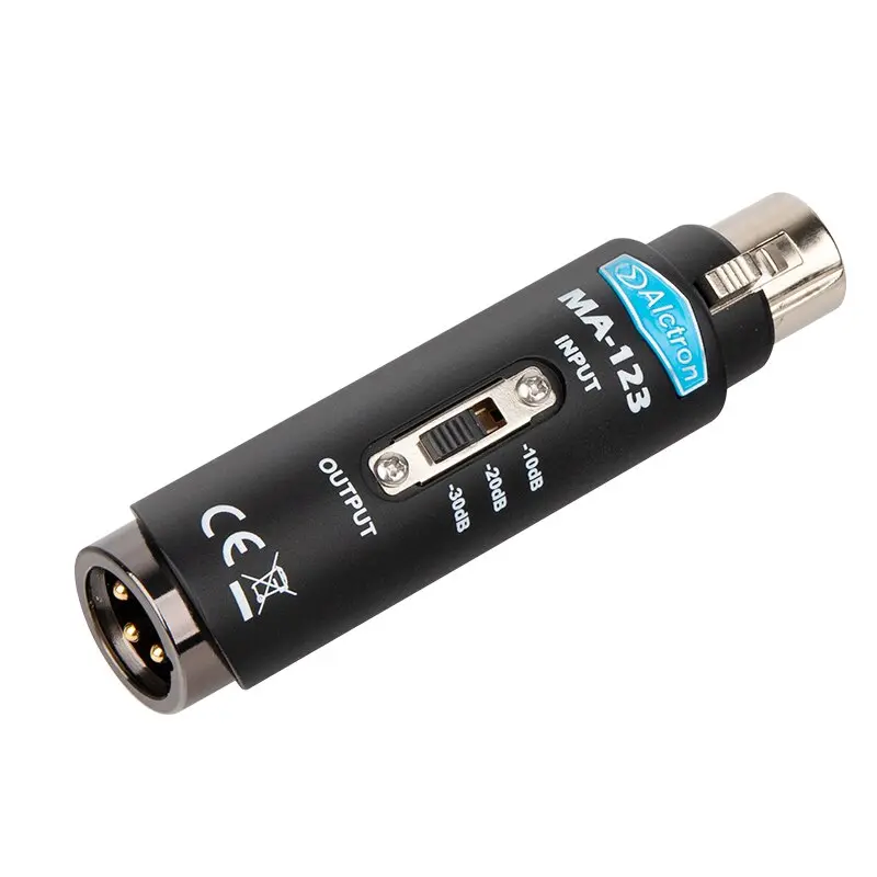 Alctron MA-123 Variable Attenuator In-Line Pad Switchable -10dB,-20dB and -30dB