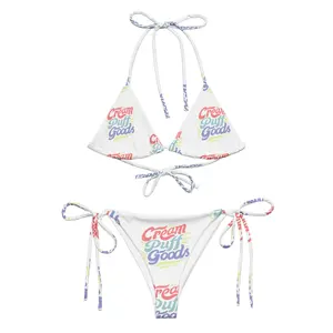 women CPG logo 2 piece string bikini