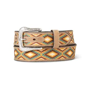 Women's Geometric Pattern Belt