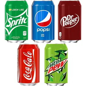 5 Pack Silicone Can Covers 12 oz (355 ml) - Reusable Silicone Soda Can Cover for Travel, Camping, Beach Days, Outdoor Parties, Fun Beverage Accessories, Gift for Outdoor Lovers