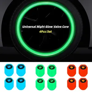 Car Tire Glow Valve Stem Caps, Universal Fit for Cars Bikes Motorcycles, Bmw Full Range Models, Car Decoration Accessories