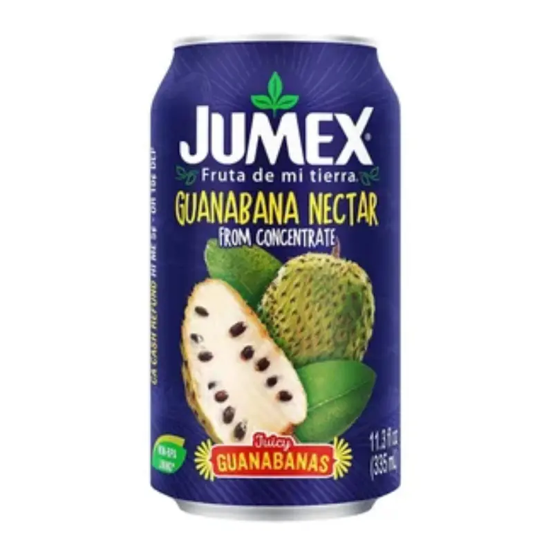 Jumex Guanabana Nectar - 12-Pack 11.3oz Authentic Mexican Soursop Juice, Tropical Fruity Beverage with Real Fruit Pulp, Ambient Bulk Pantry Stock Including Sugar, Citric Acid, Ascorbic Acid, Pectin, Natural Flavors, Sodium Benzoate for Refreshing Sips