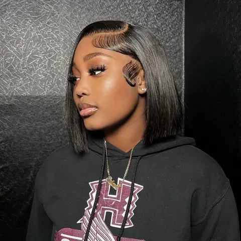 13x4 Bob wig straight full frontal transparent 200% density