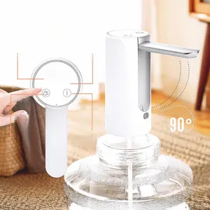 Water Bottle Dispenser, 1 CountUSB Rechargeable Light Electric WaterBottle Pump, 3-5 Gallon Water JugPump for Outdoor Camping HomeOffice, Kitchen Accessories, KitchenUtensils Gadgets, Summer HouseholdDrinkware Accessories