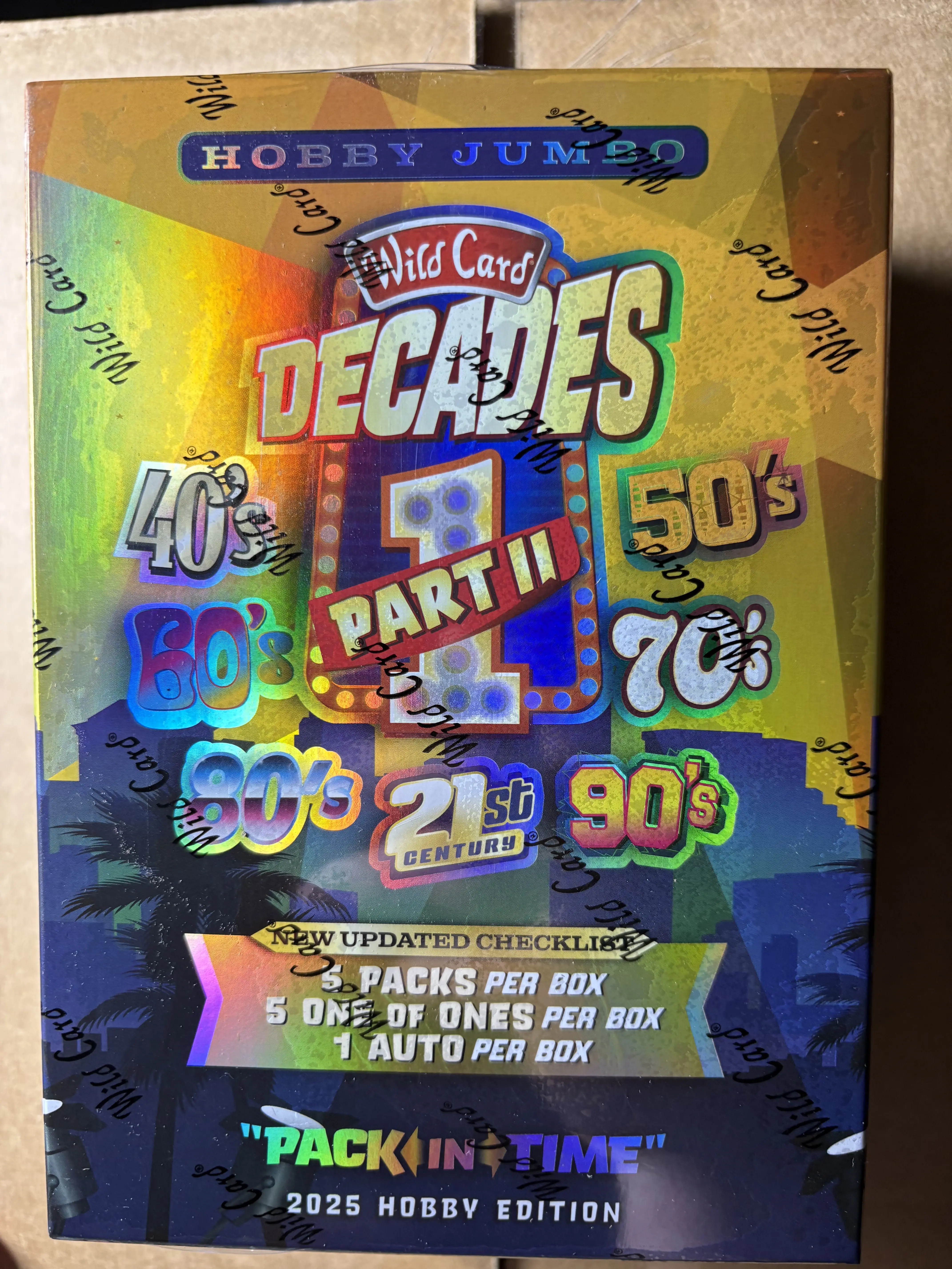 2025 Wild Card Decades Part II – “Pack In Time”