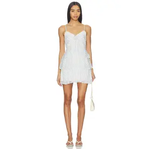 LoveShackFancy Marlia Dress in Lariat Blue