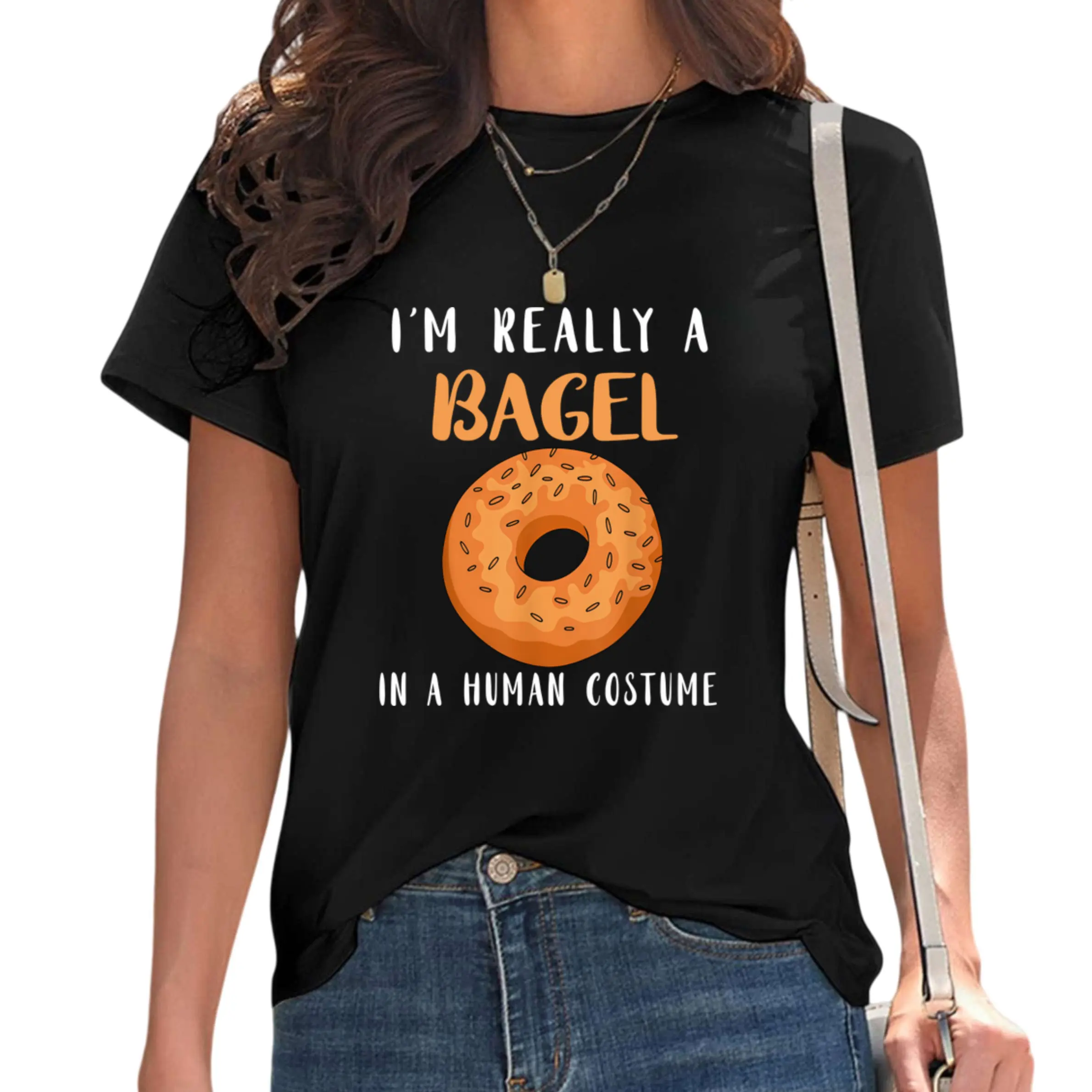 Bagels Human Costume Baker Baking Bagel Lover Bagel T-Shirt