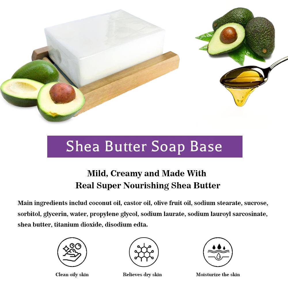 Shea Butter Soap Base Natural Soap Base for Soap Making Organic - 2 lb - Easy to Melt and Pour - Moisturizing - DIY Handmade Soap