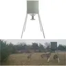 HECASA 450lb Galvanized Steel Gravity-Fed Hunting Game Deer Feeder - No Power, 4-Way Feed Station, Solid Steel Body, Adjustable Lids, Cone Design Interior, Adjustable Tension, Large Capacity, No Foot Kit, Outdoor Feeding Equipment