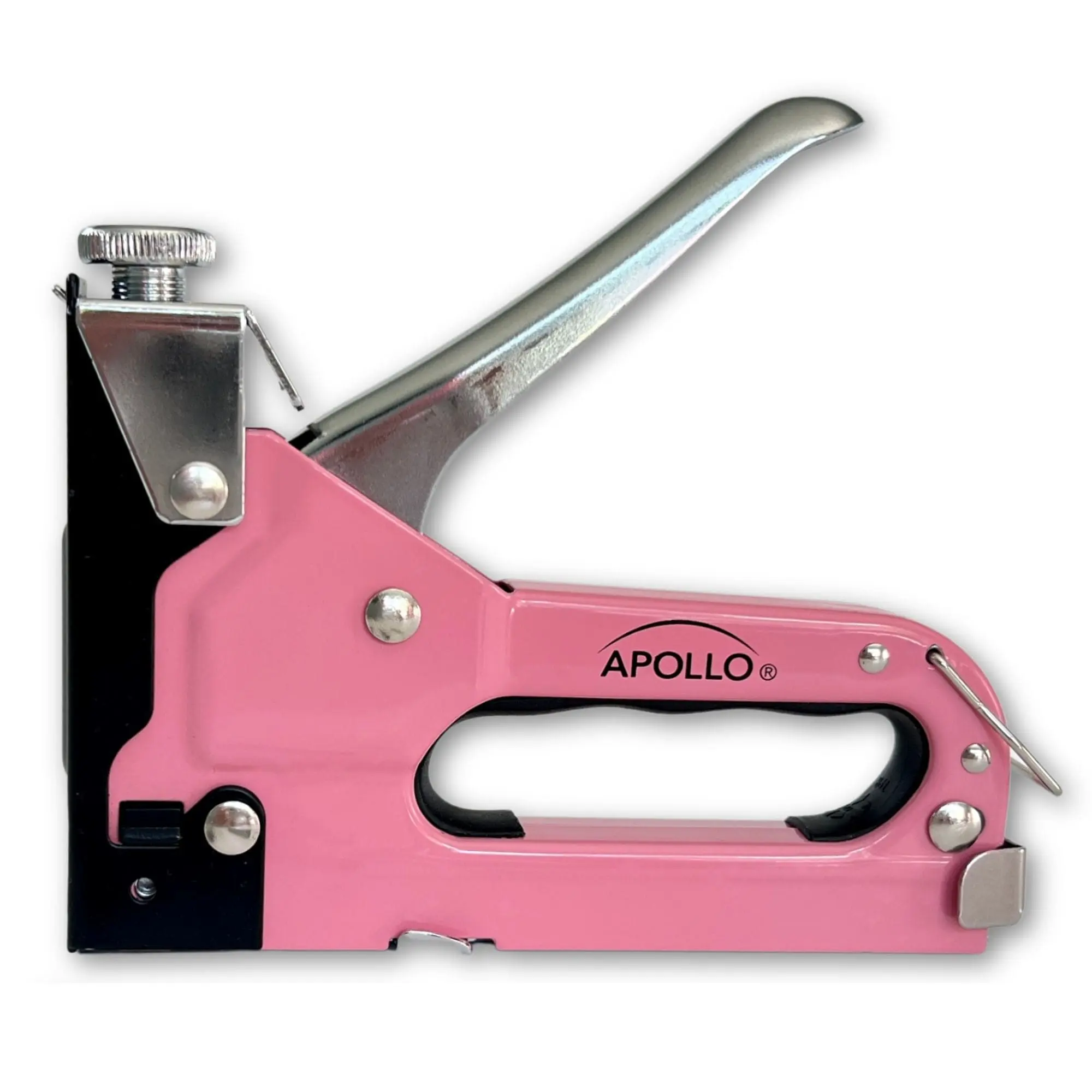 Pink Metal Body Stapler with Adjustable Power Knob, 3000-Staple Assortment Pack - DT5020P