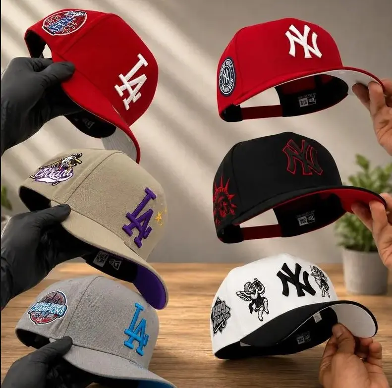 New Era NY Yankees & LA Dodgers MLB Cap – Premium 59FIFTY Adjustable Snapback Baseball Hat, Flat Peak Streetwear Design, Comfortable Unisex Fit for Hip Hop, Snapback Baseball Hat for Men, Adjustable NY Yankees & LA Dodgers, Sports and Outdoor Activities