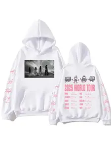 Pink Tour 2025 Hoodie Man Woman Harajuku Pullover Tops World Tour Sweatshirt Fans Gift Hip Pop Clothing Cute Sweatshirts