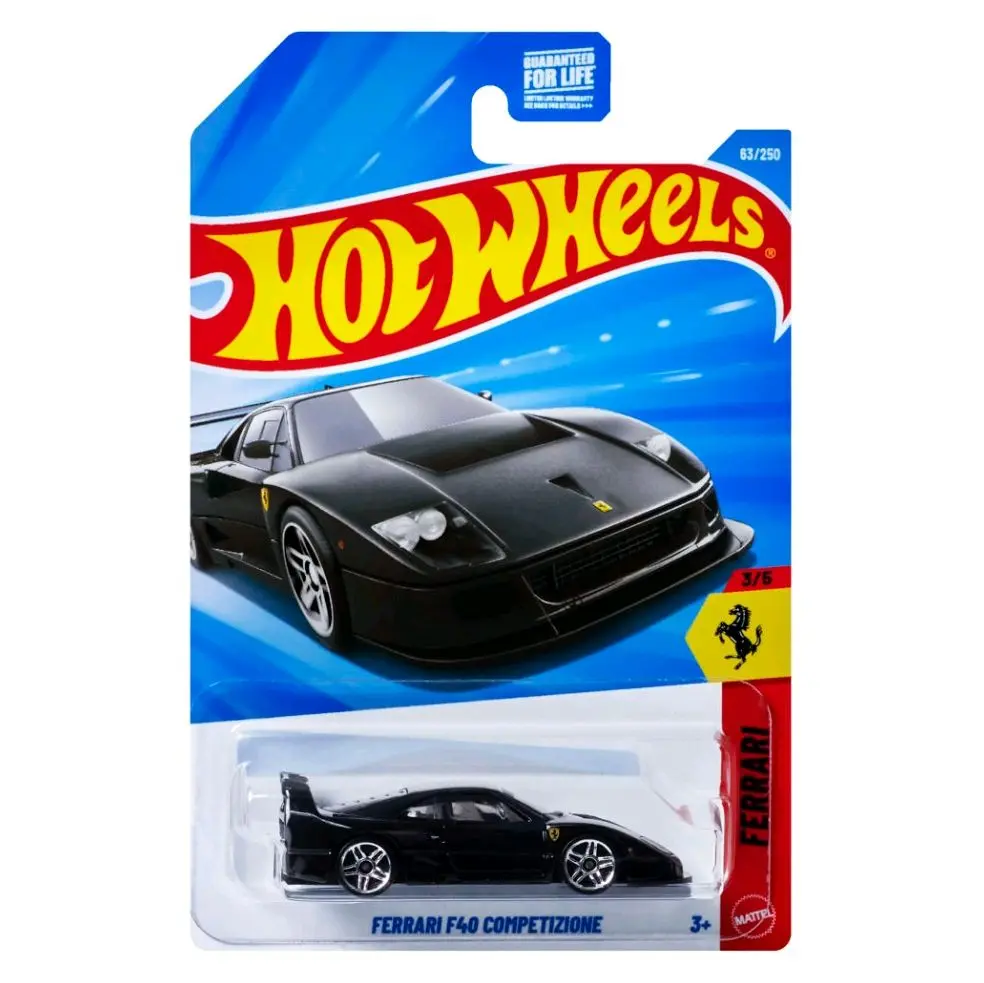 Hot Wheels 2025 #198 Ferrari F40 Competizione Black Model Car - New Diecast Toy with Sleek Design