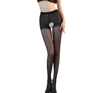 Sexy and romantic open-crotch stockings, women's romantic underwear, sexy no-take open-crotch passionate one-piece stockings