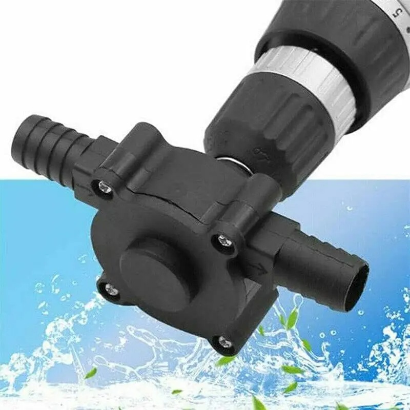 Adjustable Mini Self-Priming Liquid Transfer Pump – Portable Drill-Driven Submersible Pump 1500-3500 rpm, 20-30 L/min Flow, Includes Accessory Drill Bits & Easy Installation for Water & Oil Transfer, Ideal for Home Garage, Garden & Workshop Use