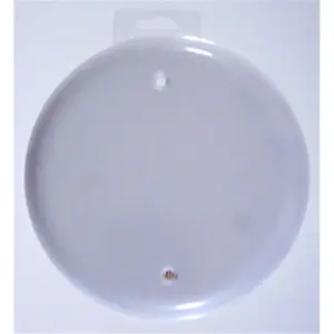 212 MAIN Thomas And Betts Lamson Round Blank Ceiling Cover CPC4WH - Fluorescent Lights Cover, Includes Mounting Screws