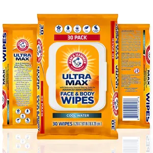 Man Wipes - Cool Water Mens Wipes - Ultra Max 30 Bathroom Wipes - Pack of 1 Wipes for Adults - Wipes Pack - Toilet Wipes