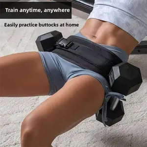 Hip Thrust Belt with Portable Dumbbell Slot - Glute Bridge Weighted Training Belt for Buttock Workouts