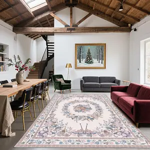 QULINT Pink Butterfly Print Area Rug For Living Room, Soft Low Pile Area Rug, Non Slip Decorative Carpet For Bedroom, Washable Abstract Area Rug, Home Decor, Ideal For High Traffic Areas, Gift For Mother's Day, Housewarming non-shedding boho large carpet